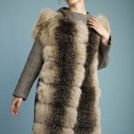 Fox coat with wool sides & sleeves