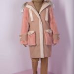 Lynx hooded Mink & Wool blend parka