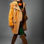 Red Fox Hooded Butterscotch Mink Parka/jacket with sheared sleeves & cashmere flaps