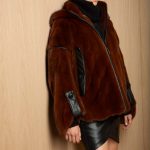 Sport Mink jacket in Dark Paprika color & Barguzinsky Sable hood