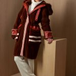 Barguzinsky Sable hooded dark Paprika Mink Parka jacket with cargo pockets & fine soft leather trims (Copy)