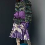 Multicolor Fox Jacket in diagonal with water repellent fabric front pocket, collar & pulses